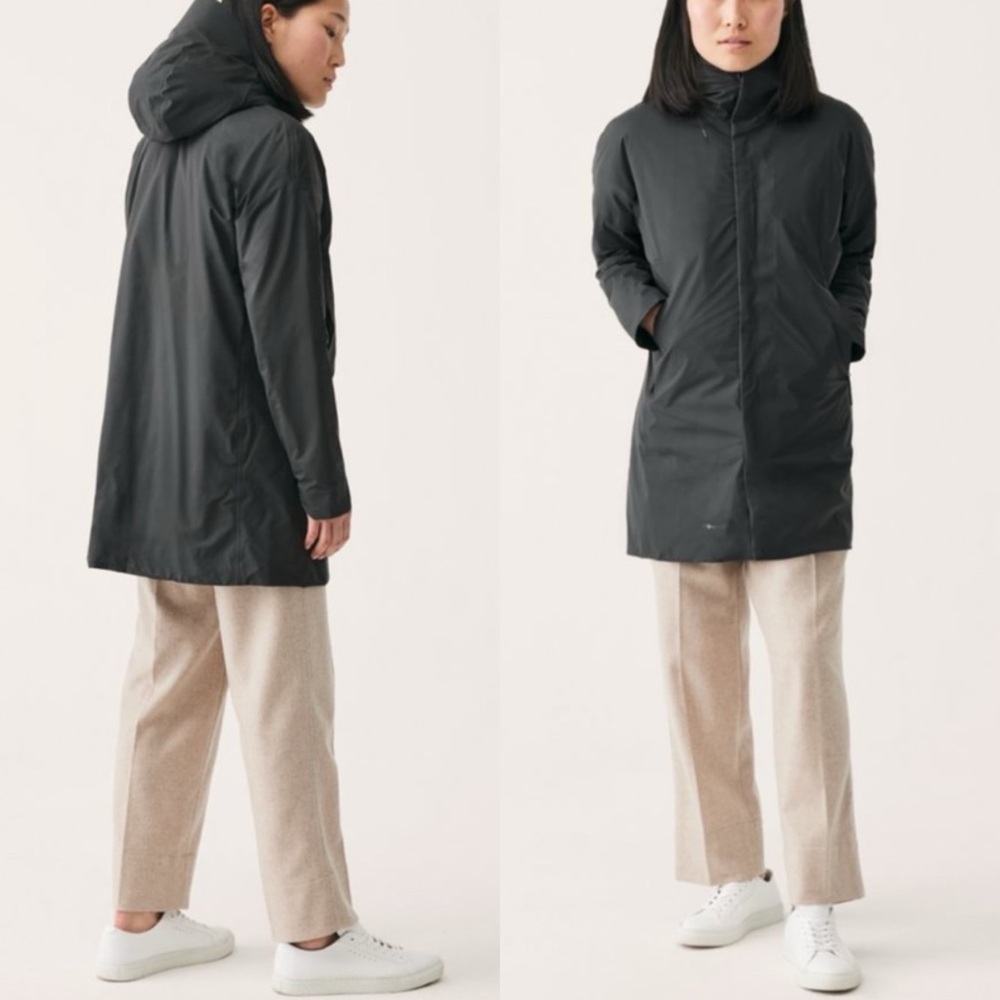 VIEV Gore-Tex Gemma Insulated Long Coat Warm Waterproof Jacket Sz S